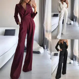 HULIANFU 2025 New Popular trade spring and summer Chinese long skirt new Chinese jumpsuit diagonal mid-waist temperament commuter jumpsuit
