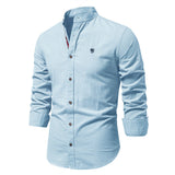 HULIANFU 2025 Spring and summer new trendy business shirt men's cotton and linen casual Japanese fashion solid color long-sleeved shirt men's beauty size