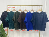 2025 A piece of hair delivery women's clothing supply 2025 summer new round neck loose bat sleeve thin versatile  short-sleeved T-shirt