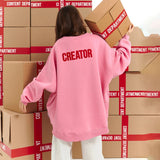 2025 round neck sweet and spicy style letter sticker embroidered sweater women's 2025n retro fashion style pullover sweater women's wholesale
