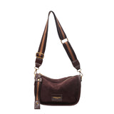 HULIANFU 2025 Autumn and winter fashion matte bag women's new popular autumn and winter retro texture dumpling bag niche casual shoulder bag