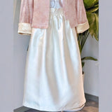 New Chinese-style improved Tang clothing, national style spring women's long skirt, spring and summer new exquisite and cold skirt A1228