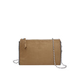 HULIANFU 2025 Bag women's new New style high-end bead chain messenger bag retro matte leather velvet small bag shoulder bag