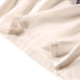 2025 grey silk splicing, texture printed T-shirt, short-sleeved versatile crew neck summer women's top [discounted price]