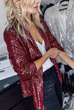 HULIANFU popular 2025 New new models,  wish women's sequined long-sleeved autumn and winter temperament small blazer