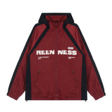 SR10 n retro popular autumn and winter trend men's and women's trench coat design locomotive windproof loose hooded jacket