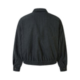 147 n retro popular autumn and winter street men's and women's striped double-sided wear design men's jacket loose coat