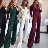 HULIANFU 2025 New Popular trade spring and summer Chinese long skirt new Chinese jumpsuit diagonal mid-waist temperament commuter jumpsuit