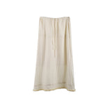 2025 THE MIND lace stitching skirt 2025 thirteen lines summer high waist thin A-shaped skirt 027AX