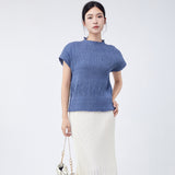 2025 short-sleeved t-shirt women's summer 2025 new loose solid color simple temperament commuter versatile top Popular style