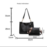 2025 Simple and fashionable large-capacity tote bag popular new splicing high-quality texture child and mother bag to work commuter bag women
