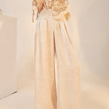 Guofeng  summer new bead embroidery new Chinese sequin fishtail skirt vest trousers set N4030