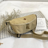 HULIANFU 2025 spring new nylon cloth casual messenger bag popular angora wine ruby red breast bag shoulder bag