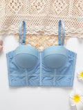 suspender bra, suspender vest, bra integrated top, beautiful back tube top, sexy inner corset