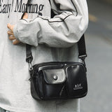 HULIANFU 2025 Casual messenger bag fashion outdoor sports Korean version small square bag simple design sense backpack Japanese ins shoulder bag
