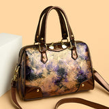 2025 Bag popular new spray-painted pillow bag printed handbag large-capacity messenger bag fashionable retro shoulder bag women