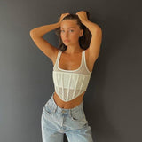 2025 Popular,  and ins autumn new open-button small top, sexy Spice Girl perspective double-layer T-shirt, suspender vest for women