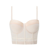 suspender bra, suspender vest, bra integrated top, beautiful back tube top, sexy inner corset