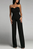 HULIANFU Cross-border spring and summer new women's clothing, Popularan, 2025n Popular trade,  new sexy slim tube top straight jumpsuit