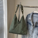 HULIANFU 2025 popular autumn and winter retro corduroy splicing armpit bag slack  style women's large-capacity casual shoulder bag