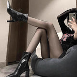 2025  Short boots women's 2025 thin boots pointed thick heel Internet celebrity side zipper popular autumn and winter new high heel elastic boots