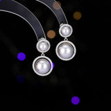 2025 retro simple and elegant temperament earrings women's s925 silver needle niche design high-end new pearl earrings
