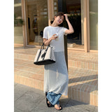2025 THE MIND knitted hollow stacked dress 2025 thirteen lines early spring new blouse vest skirt M16