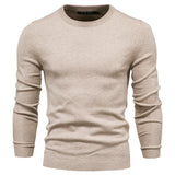 HULIANFU 2025 10-Color autumn and winter New Popular trade thickened sweater men's, crew neck slim-fitting men's sweater men's knitted sweater top