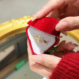 Lucky cat ring, opening adjustable index finger ring, niche design sense, natal year rotatable cat ring