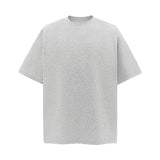 9718 n Street Retro Neutral Space Cotton Deconstruction Premium Sense Solid Color Design Men's Loose Short Sleeve T-Shirt