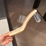 hulianfu ZA Transparent High Heels Sandals Elegant Women Shoes News Summer Fashion Party  Comfortable PVC Pumps Female Shoes Size 32-44