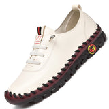 hulianfu Sneakers Women Shoes Loafers Lace Up Leather Flat New Spring  Casual comfortable Mom Shoe Mujer Zapatos Chaussure Femme