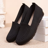 hulianfu New Mesh Breathable Sneakers Women Breathable Light Slip on Flat Casual Shoes Ladies Loafers Socks Shoes Women Zapatillas Mujer