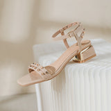 Summer Outerwear Women's Sandals Fashion rivet design career and party wear ladies casual shoes Korean style High heel40-43
