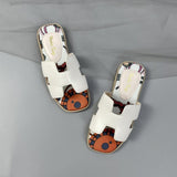 hulianfu Summer New Girl's Casual Outer Wear Slippers Soft Bottom Non-slip Beach Slippers Girl Shoes