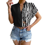 New Fashion Print Women Blouses Long Sleeve Turn-down Collar Chiffon Blouse Shirt Casual Tops Plus Size Elegant Work Shirt