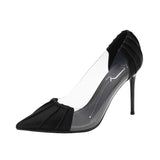hulianfu New Woman Pink Pumps Luxury Designer Metal Pointed Stiletto Shallow Mouth Single Shoes High Heels Women Green Party Shoes
