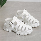 hulianfu Summer Fashion Gladiator Women Narrow Band Cross-tied Platform Square Heel Peep Toe Rome Design Sexy Mature Shoes Ladies Female