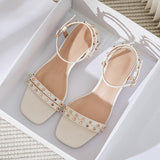 Summer Outerwear Women's Sandals Fashion rivet design career and party wear ladies casual shoes Korean style High heel40-43