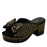 Fashion Nigeria Shoe and Bag to Match Wedding Dress Chunky Platform Sandals Shoe with Wholesale Mules High Heel Shoe