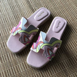 hulianfu Summer New Girl's Casual Outer Wear Slippers Soft Bottom Non-slip Beach Slippers Girl Shoes