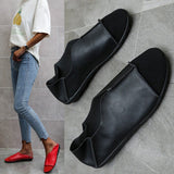 hulianfu Summer New Large Size Women's Shoes Round Toe Shallow Mouth One Pedal Flat Casual Single Shoes Women Shoes for Women Sneakers