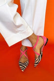 hulianfu Sandals Women Summer  Casual College Mixed Color Buckle Empty Fashion Pointy Simplicity Elegant Woman Shoes With Low Heels
