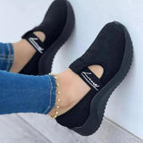 hulianfu New Women's Casual Shoes Fashion Mesh Fly Woven Breathable Loafers Slip-on Platform Comfort Shallow Mouth Sneakers Sapato Rosa