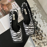 hulianfu Ladies Sandals  Summer Square Toe Low Heel Females Shoes Casual Elegant Temperament Hollow Design Leather Women Sandals