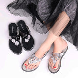 hulianfu Women's Flat Flip Flops Fashion Casual Slippers Flower Lightweight Sandals Non-slip Party Beach Shoes Chanclas Verano Mujer