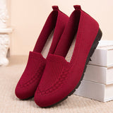hulianfu New Mesh Breathable Sneakers Women Breathable Light Slip on Flat Casual Shoes Ladies Loafers Socks Shoes Women Zapatillas Mujer