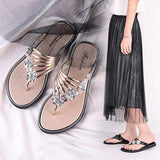 hulianfu Women's Flat Flip Flops Fashion Casual Slippers Flower Lightweight Sandals Non-slip Party Beach Shoes Chanclas Verano Mujer