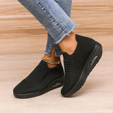 hulianfu Outdoor Running Sneakers Air Cushion Increase Sports Casual Shoes Mesh Breathable Ladies Footwear Zapatillas Deportivas Mujer