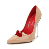 13cm Metal Heel Women Pumps Metal Decoration Fashion High Heeled Shoes Ladies  New Sexy Business High Heels Stiletto